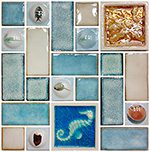 D.M.I 0012 Mosaic کاشی تبریز نیلو