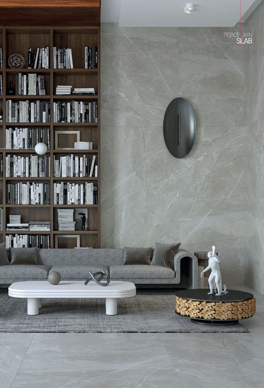 PMA Slab Elegant Grey Marble