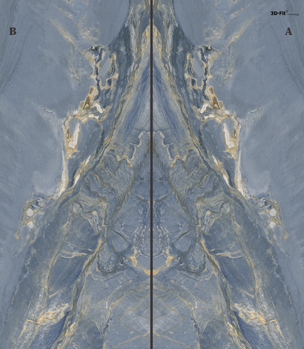 Tabriz BookMatch blue