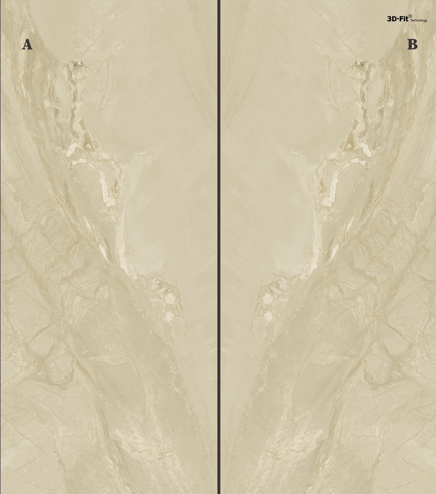 Tabriz BookMatch Cream